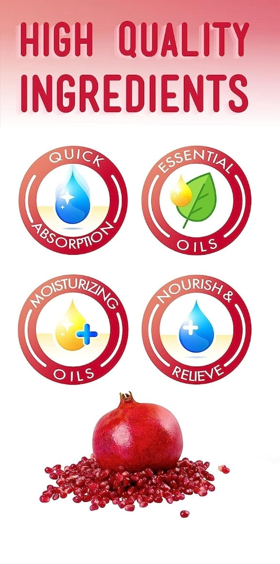 8 oz Pomegranate Massage Oil