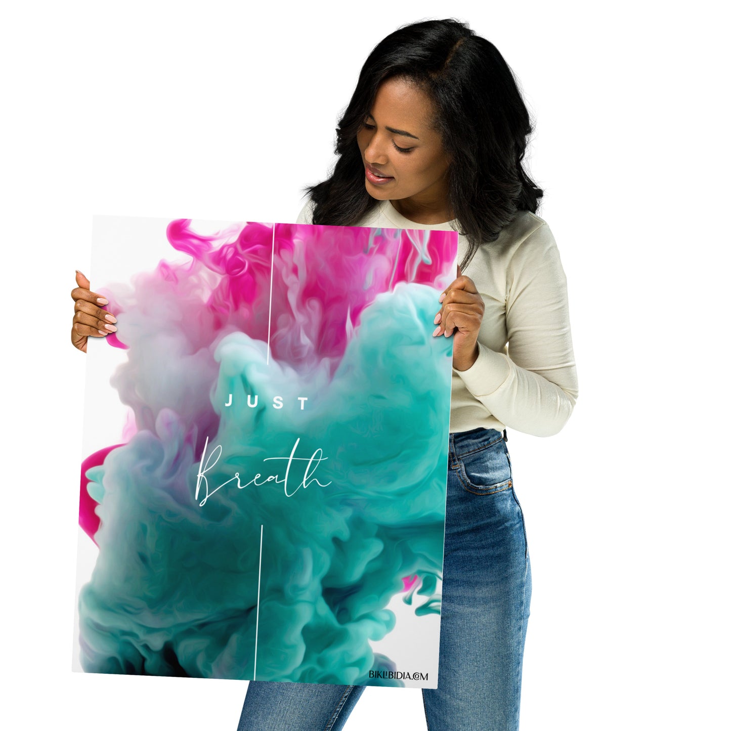 Just Breath Metal Prints