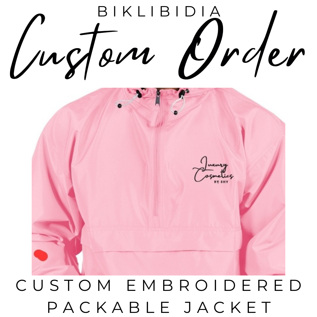 Embroidered Custom Packable Jacket