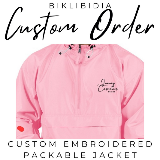 Embroidered Custom Packable Jacket