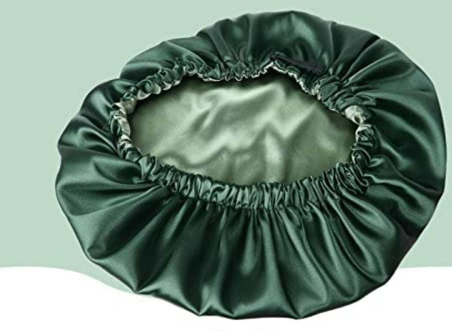 Satin Silk Bonnets + Hair Tie Set