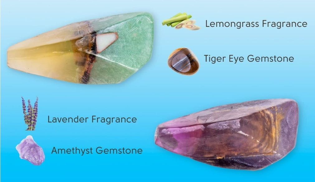 Crystal Soap Bars {Real Natural Crystals Inside} 1 Bar