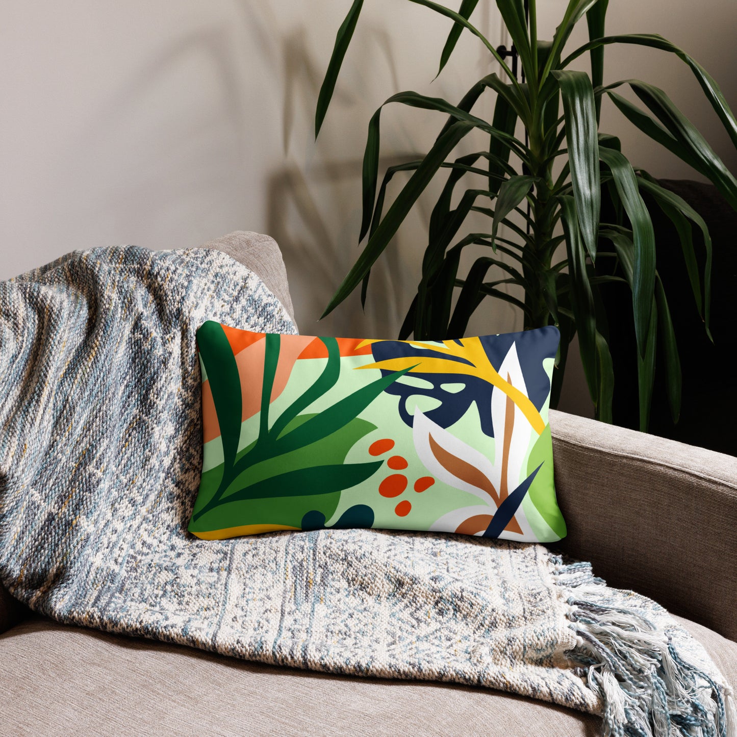 Fierce Accented Stuffed Pillow