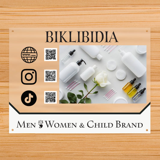 Custom Acrylic Social Media Sign | Wall & Table